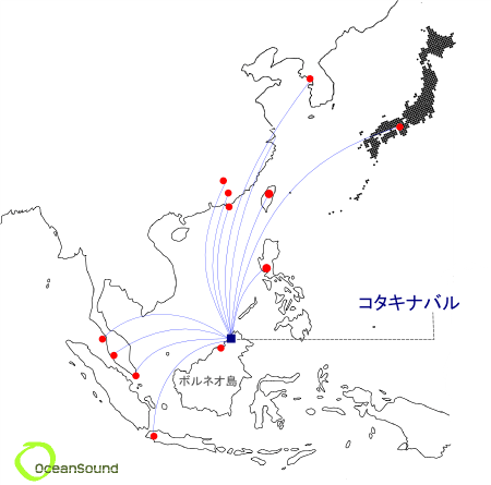 コタキナバルへの直行便